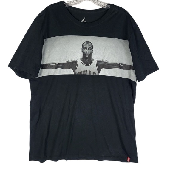 Jordan Other - RARE Young Michael Jordan Outstretched Arms Tshirt Men XL Black‎ Wings Collector
